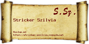 Stricker Szilvia névjegykártya